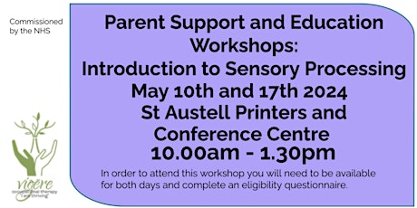 Parent Support and Education Workshops: Introduction to Sensory Processing