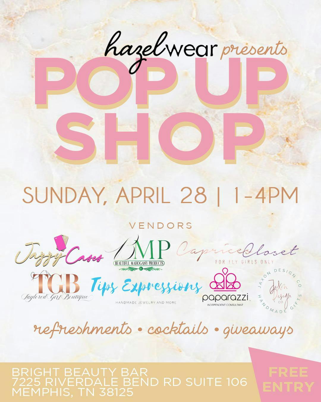 HazelWear Pop-Up Shop 