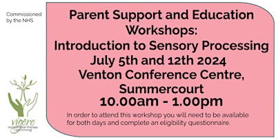 Parent Support and Education Workshops: Introduction to Sensory Processing primary image