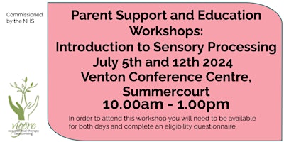 Imagem principal do evento Parent Support and Education Workshops: Introduction to Sensory Processing