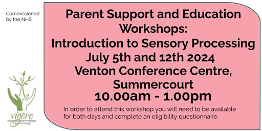 Imagem principal do evento Parent Support and Education Workshops: Introduction to Sensory Processing