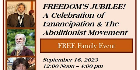 Imagen principal de Freedom’s Jubilee!  Meet John Brown & Frederick Douglass at Dalhgren Chapel