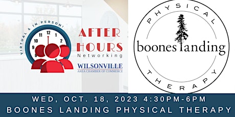 Primaire afbeelding van After Hours Networking: Boones Landing Physical Therapy 5 Year Anniversary!
