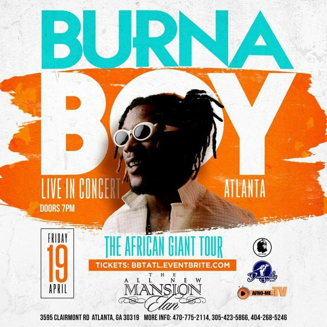 BURNA BOY LIVE IN ATLANTA