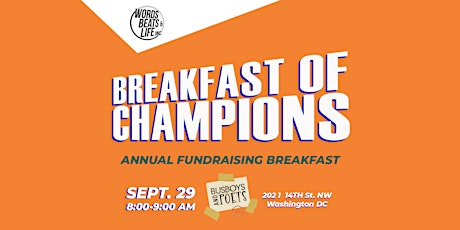 Primaire afbeelding van Breakfast Of Champions: Annual Fundraising Breakfast for Hip-Hop