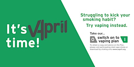 Switch On to Vaping for VApril - Events & Masterclasses at Vapestore primary image