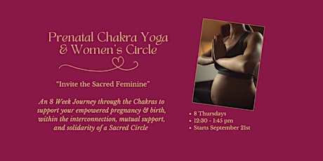 Prenatal Chakra Yoga & Women’s Circle primary image