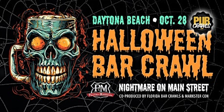 Imagem principal do evento Halloween Bar Crawl: NIGHTMARE ON MAIN ST. (Daytona Beach)