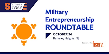Military Entrepreneurship Roundtable - Thursday, October 26, 2023 primary image