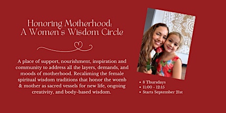 Primaire afbeelding van A Motherhood Wisdom Circle