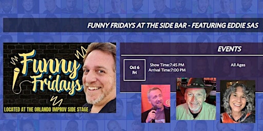 Funny Fridays Comedy at the Orlando Improv - Eddie Sas primary image