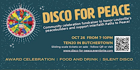 Primaire afbeelding van Disco for Peace - IPP's annual awards event and fundraiser