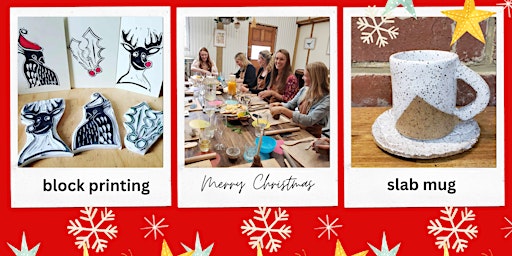 Lino Block Carving/Christmas Card Printing/ Christmas Mug Workshop primary image