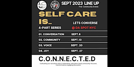 Let's Converse: Self-Care Wednesdays at DA SPOT! primary image