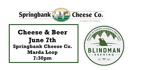Cheese and Beer - Springbank Cheese & Blindman Bre primary image