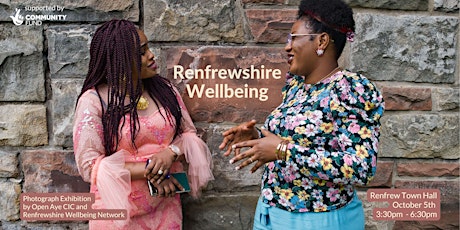Image principale de Renfrewshire Wellbeing - Photograph Exhibition Launch