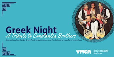 Primaire afbeelding van YMCA Norfolk Greek Night - A Tribute to Constantia Brothers