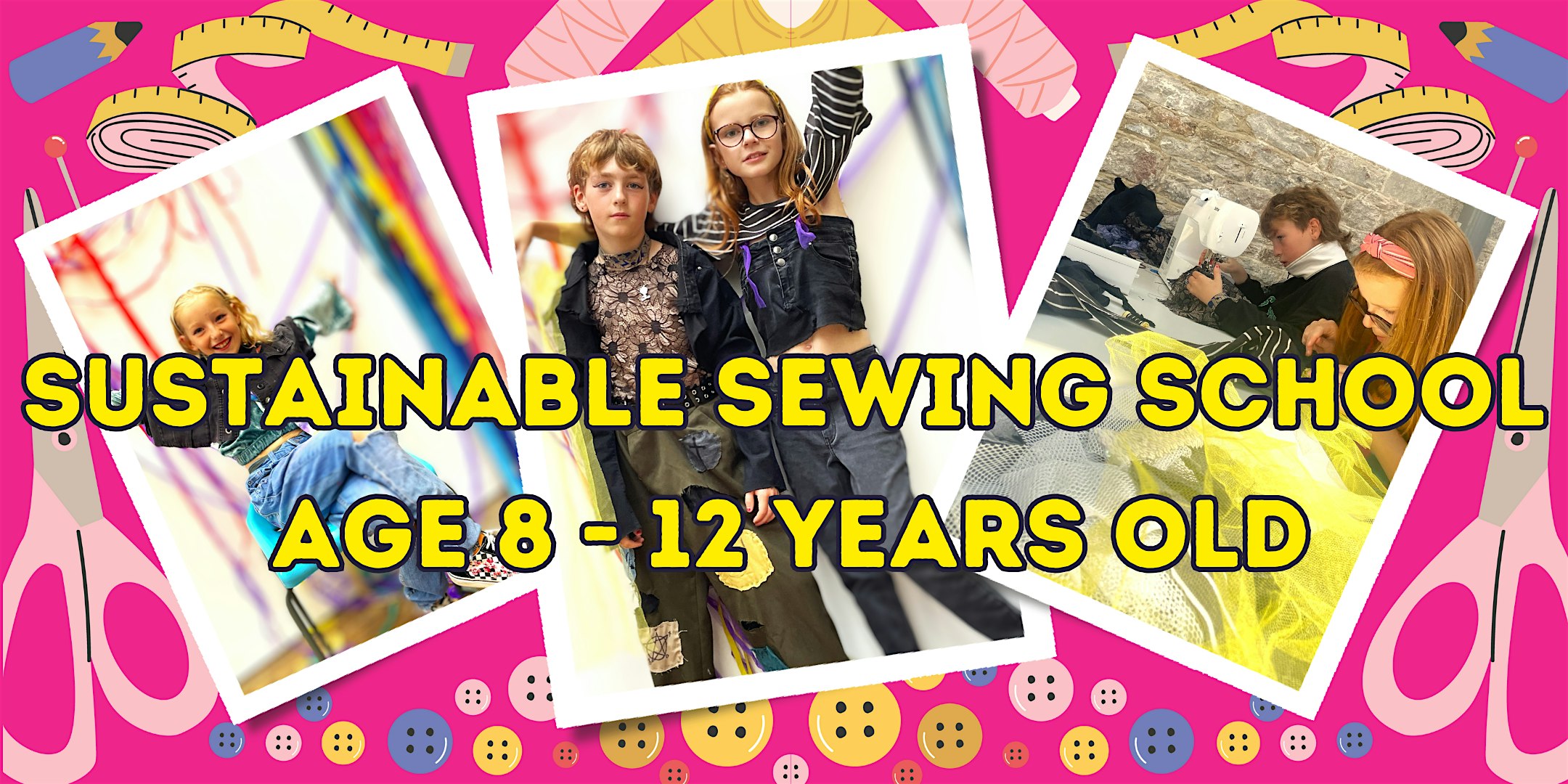 Sustainable Summer Sewing School @ Ocean Studios: AGE 8-12 yr olds