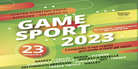 Imagem principal do evento GAME SPORT 2023