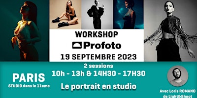 Logo for event Workshop Profoto - le portrait en studio