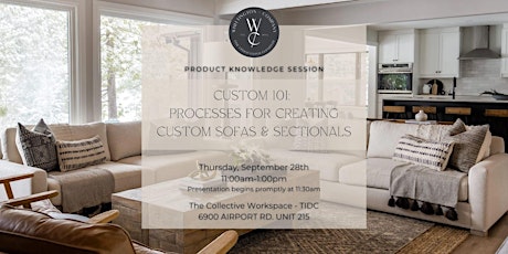 CUSTOM 101: Processes for Creating Custom Sofas & Sectionals primary image