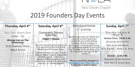 New Orleans Chapter of NAASC Founders Day Celebration 2019  primary image
