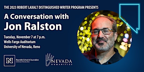 Imagen principal de A Conversation with Jon Ralston, 2023 Robert Laxalt Distinguished Writer