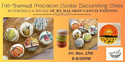 Fall-Themed Macaron Painting Class with My Macaron Canvas