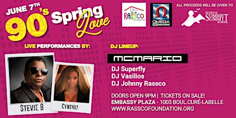 Stevie B - 90's Spring Love - Tickets - 85$ primary image