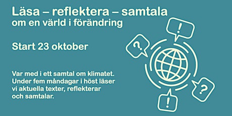 Läsa – reflektera – samtala  – om en värld i förändring  primärbild