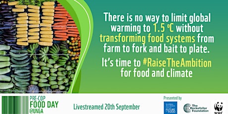 Imagem principal do evento Livestream Registration: Food Day at the UN General Assembly (Sept 20)