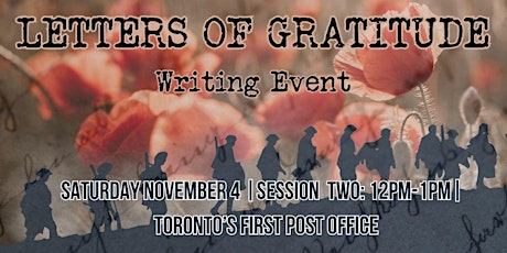 Hauptbild für Letters of Gratitude Writing Event: Session Two