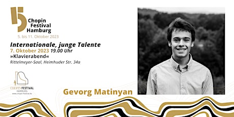 Hauptbild für 5. Chopin Festival Hamburg: Internationale, junge Talente