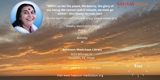 Learn to Meditate (Sahaja Yoga Meditation) primary image
