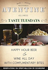 Taste Tuesdays at Aventine Trattorria in Hollywood primary image