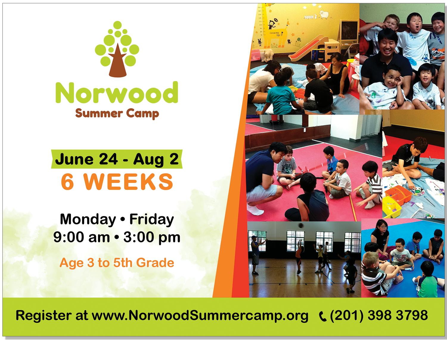 Norwood Summer Camp ! 3-10 Years Old