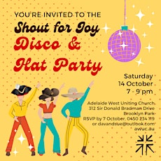 Shout for Joy Disco Hat Party primary image