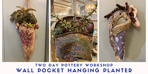 2-Day Pottery Workshop - Wall Pocket Hanging Planter primary image