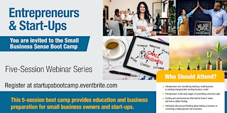 Hauptbild für Small Business Sense Boot Camp for Entrepreneurs & Start Ups