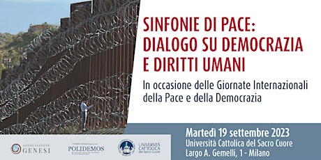 Imagen principal de SINFONIE DI PACE:  DIALOGO SU DEMOCRAZIA E DIRITTI UMANI