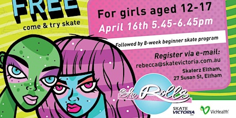 She Rolls FREE Come & Try Skate - April 2019 primary image