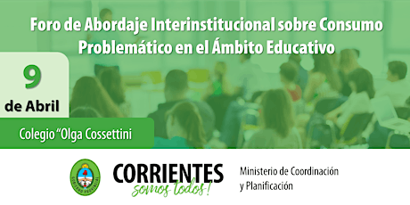 Imagen principal de Foro de Abordaje Interinstitucional sobre Consumo Problemático en el Ámbito Educativo