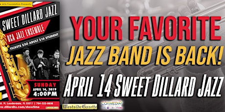 Sweet Dillard Jazz - LIVE w/Jon Faddis primary image