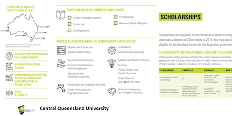 Discover study and career opportunities with CQUniversty Australia primary image