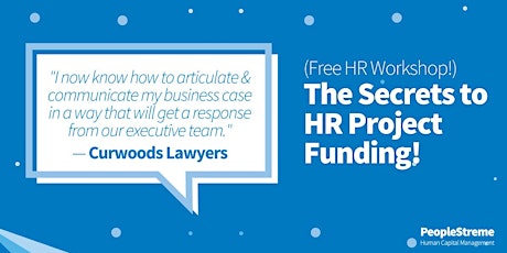 Perth Business Case Workshop - The Secrets to HR Funding Revealed primary image
