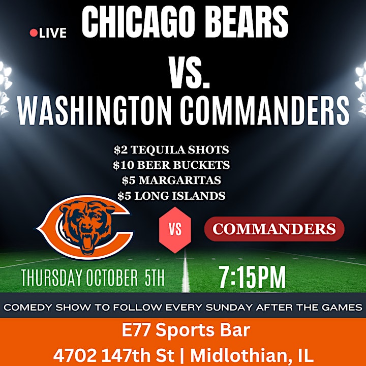 washington commanders at chicago bears