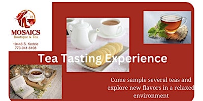 Primaire afbeelding van Tea Tasting Experience at Mosaics Boutique & Tea