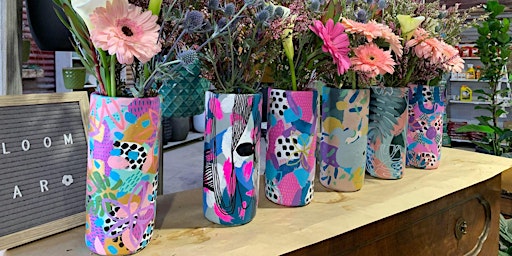Paint a Vase with Coral and Blush at Moonta!