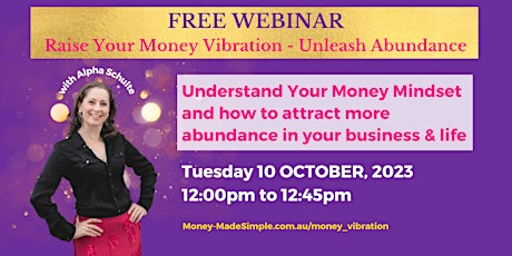 Raise Your Money Vibration - Unleash Abundance primary image