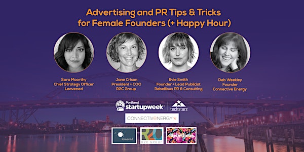 Advertising and PR Tips & Tricks for Female Founders (+ Happy Hour)